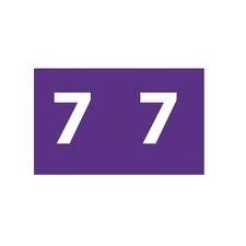 LABELS COLOUR CODING AVERY 25X38MM 7 SIDE TAB PURPLE PK180