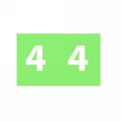 LABELS COLOUR CODING AVERY 25X38MM 4 SIDE TAB LIGHT GREEN PK180