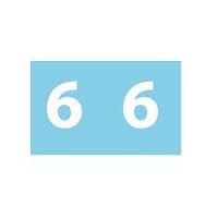LABELS COLOUR CODING AVERY 25X38MM 6 SIDE TAB BLUE PK180