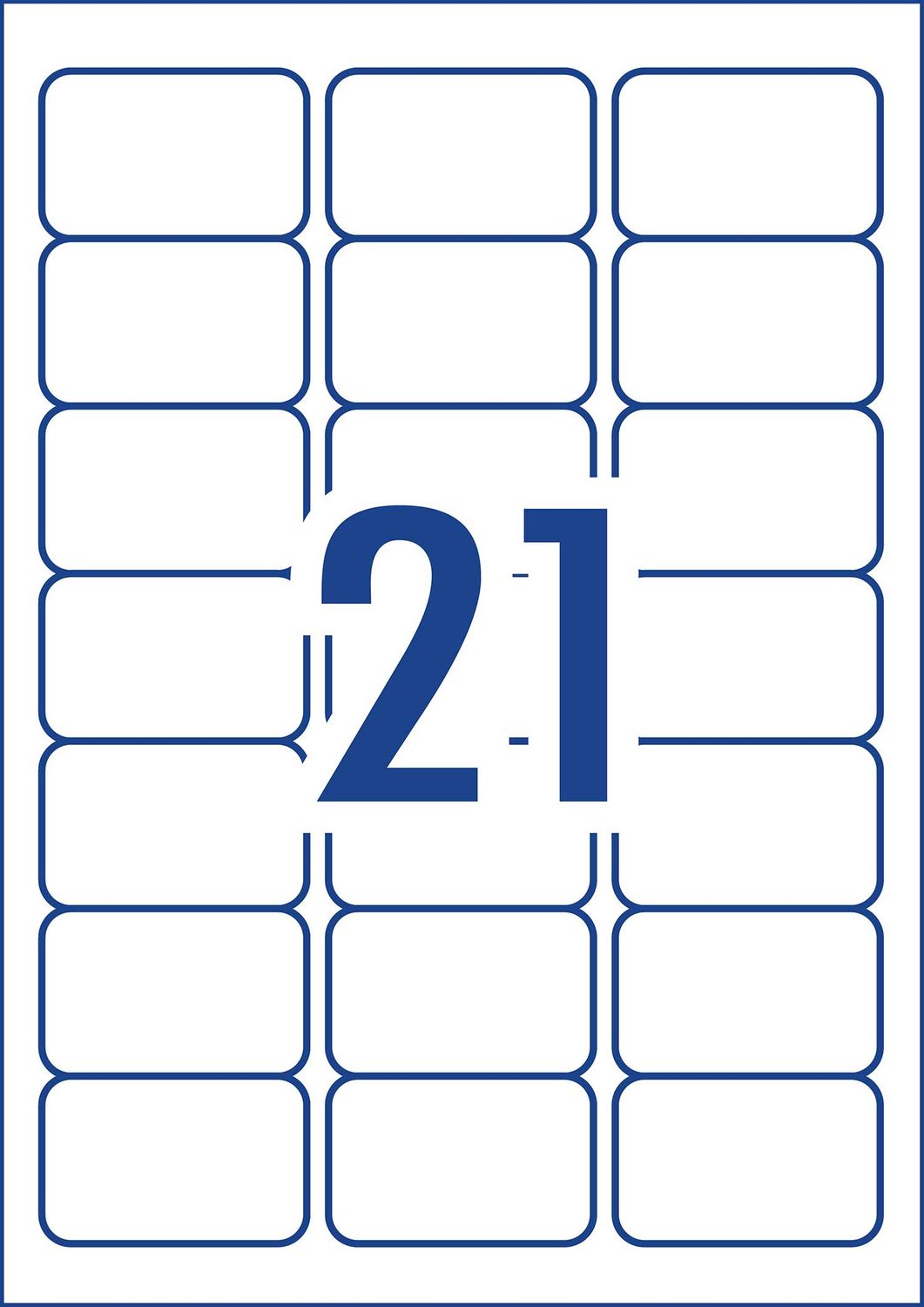 LABEL AVERY FSC INKJET J8160 ADDRESS 21UP 936032 PK25