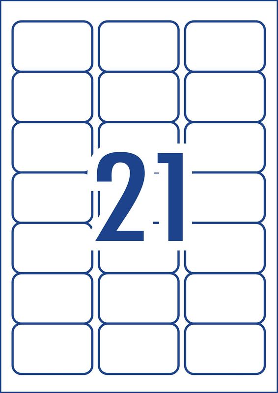 LABEL AVERY FSC INKJET J8160 ADDRESS 21UP 936032 PK25