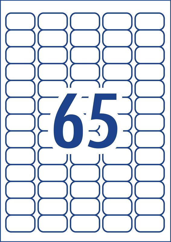 LABEL AVERY FSC INKJET J8651R MINI ADDRESS 65UP 936034 PK25