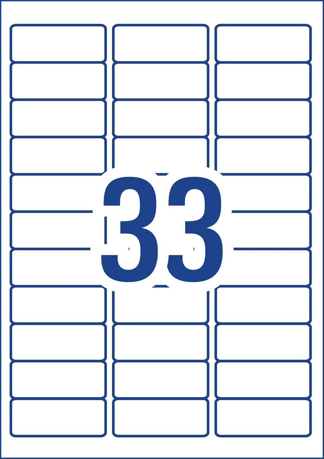 LABEL AVERY FSC INKJET J8157 ADDRESS 64X24.3 33UP PK25