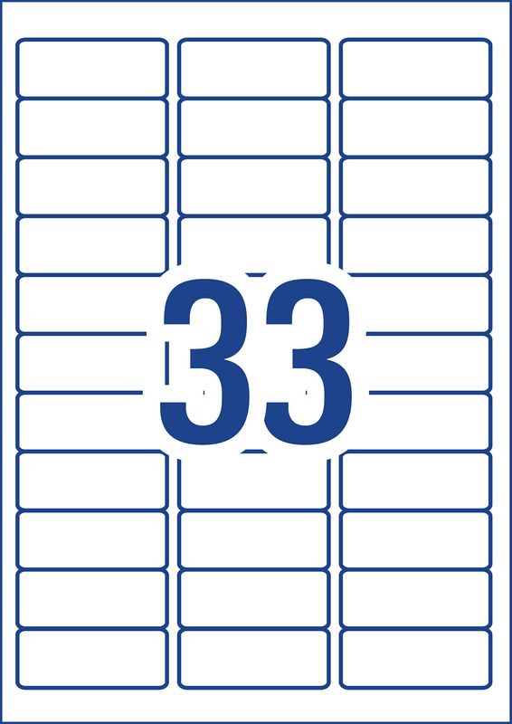 LABEL AVERY FSC INKJET J8157 ADDRESS 64X24.3 33UP PK25