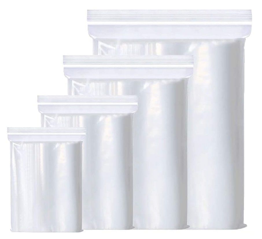 BAGS PLASTIC RESEALABLE GNS 50X75MM PK100