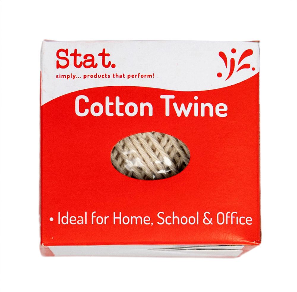 TWINE STAT COTTON WHITE 80M