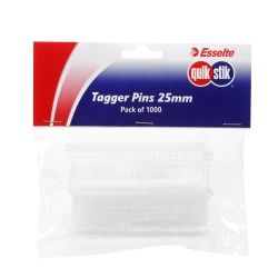 TAGGER GUN QUIKSTIK 25MM FINE PK1000 PIN