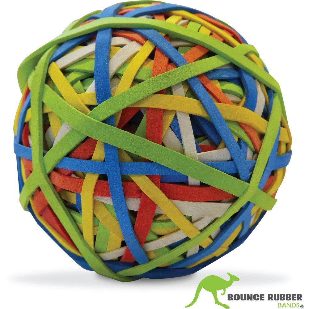 RUBBER BANDS BOUNCE BALL SIZE 31 ASSORTED