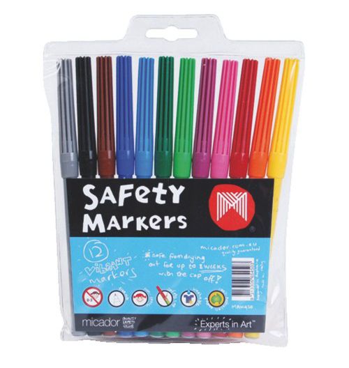 MARKER MICADOR DRY SAFE ASST WLT12