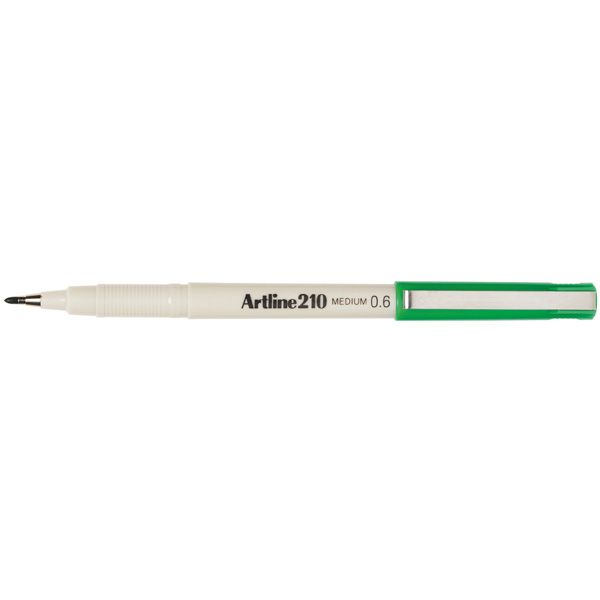 PEN ARTLINE FINELINER 210 0.6MM MEDIUM GREEN