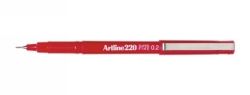 PEN ARTLINE FINELINER 220 0.2MM SUPERFINE RED