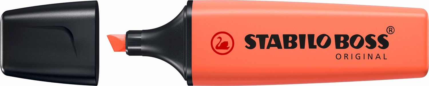HIGHLIGHTER STABILO BOSS PASTEL FADED CORAL RED