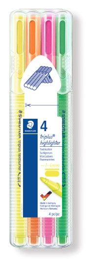HIGHLIGHTERS STAEDTLER TRIPLUS TEXTSURFER ASSORTED WLT4