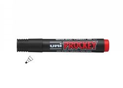 MARKER UNI PROCKEY PM126 CHISEL RED