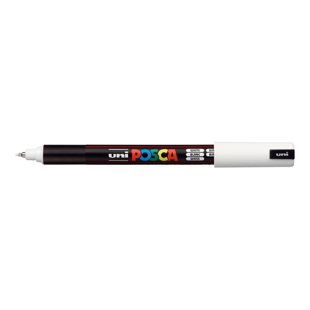 MARKER UNI POSCA PC1MRWH N/POINT 0.7MM WHITE