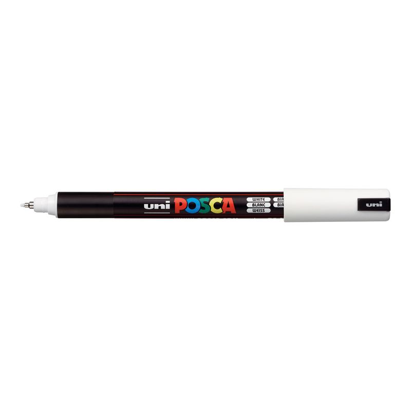 MARKER UNI POSCA PC1MRWH N/POINT 0.7MM WHITE