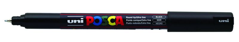MARKER UNI POSCA PC1MRBK N/POINT 0.7MM BLACK