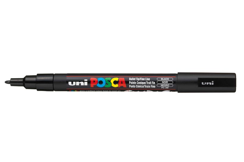 MARKER UNI POSCA PC3M BULLET TIP BLACK