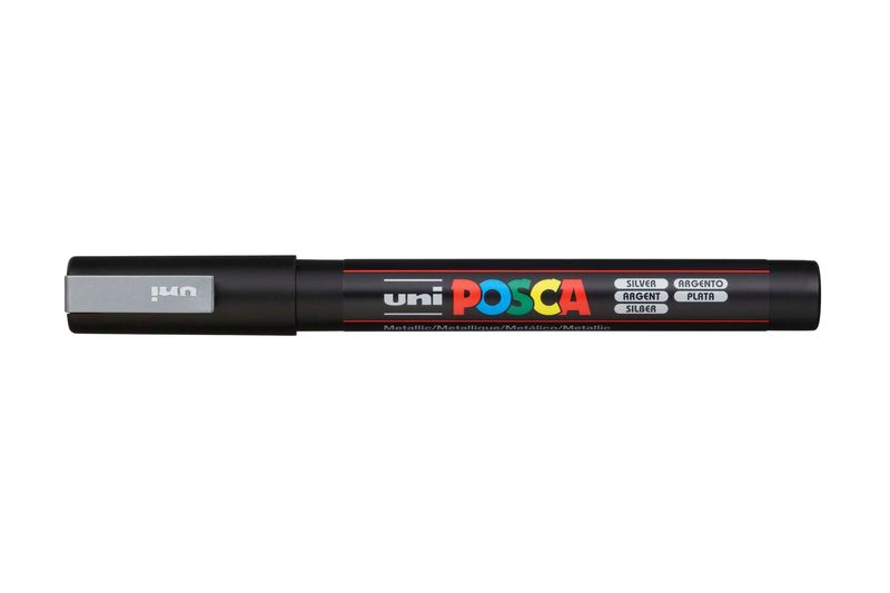 MARKER UNI POSCA PC3M BULLET TIP SILVER