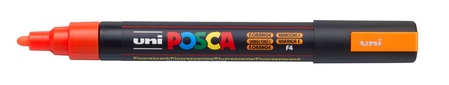 MARKER UNI POSCA PC5M BULLET TIP FLUORO ORANGE