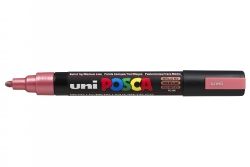 MARKER UNI POSCA PC5M BULLET TIP METALLIC RED