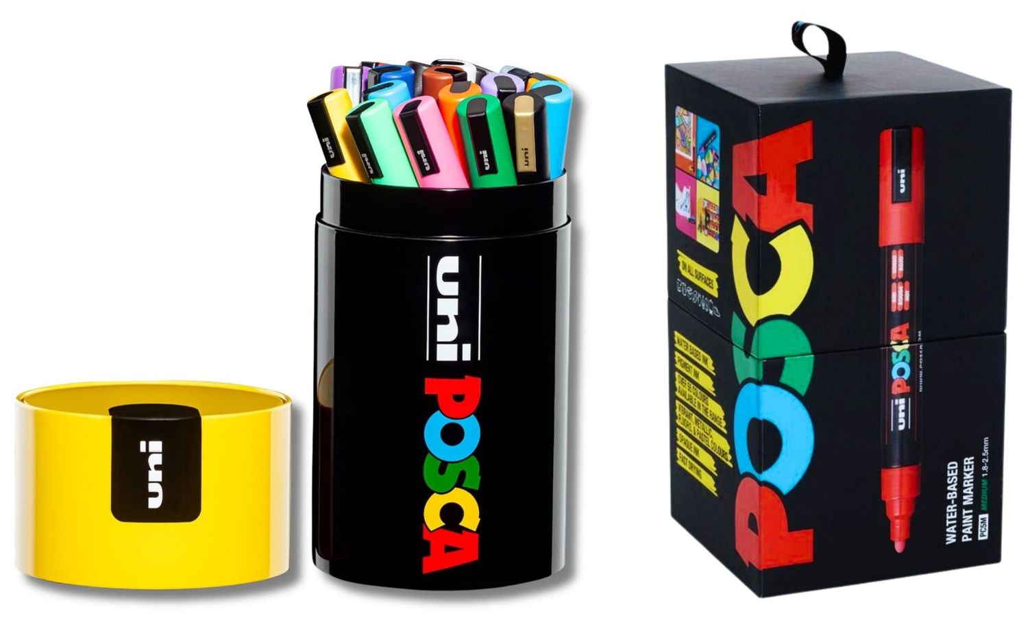 MARKER UNI POSCA PC5M BULLET ASST COLOURS TIN 20