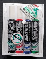 MARKER WHITEBOARD PENTEL MAXIFLO REJUVENATING CHISEL ASST WLT4