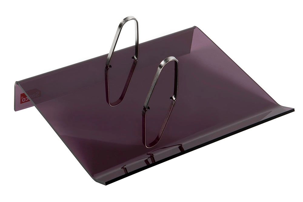 DESK CALENDAR STAND SASCO ACRYLIC SIDE PUNCH BROWN