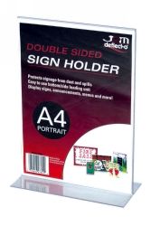 DOCUMENT HOLDER DEFLECT-O A4 PORTRAIT DOUBLE SIDED 47801