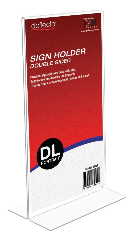 SP- DOCUMENT HOLDER DEFLECTO DL DOUBLE SIDED PORTRAIT