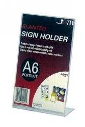 DOCUMENT HOLDER DEFLECTO A6 SLANTED SINGLE SIDED PORTRAIT