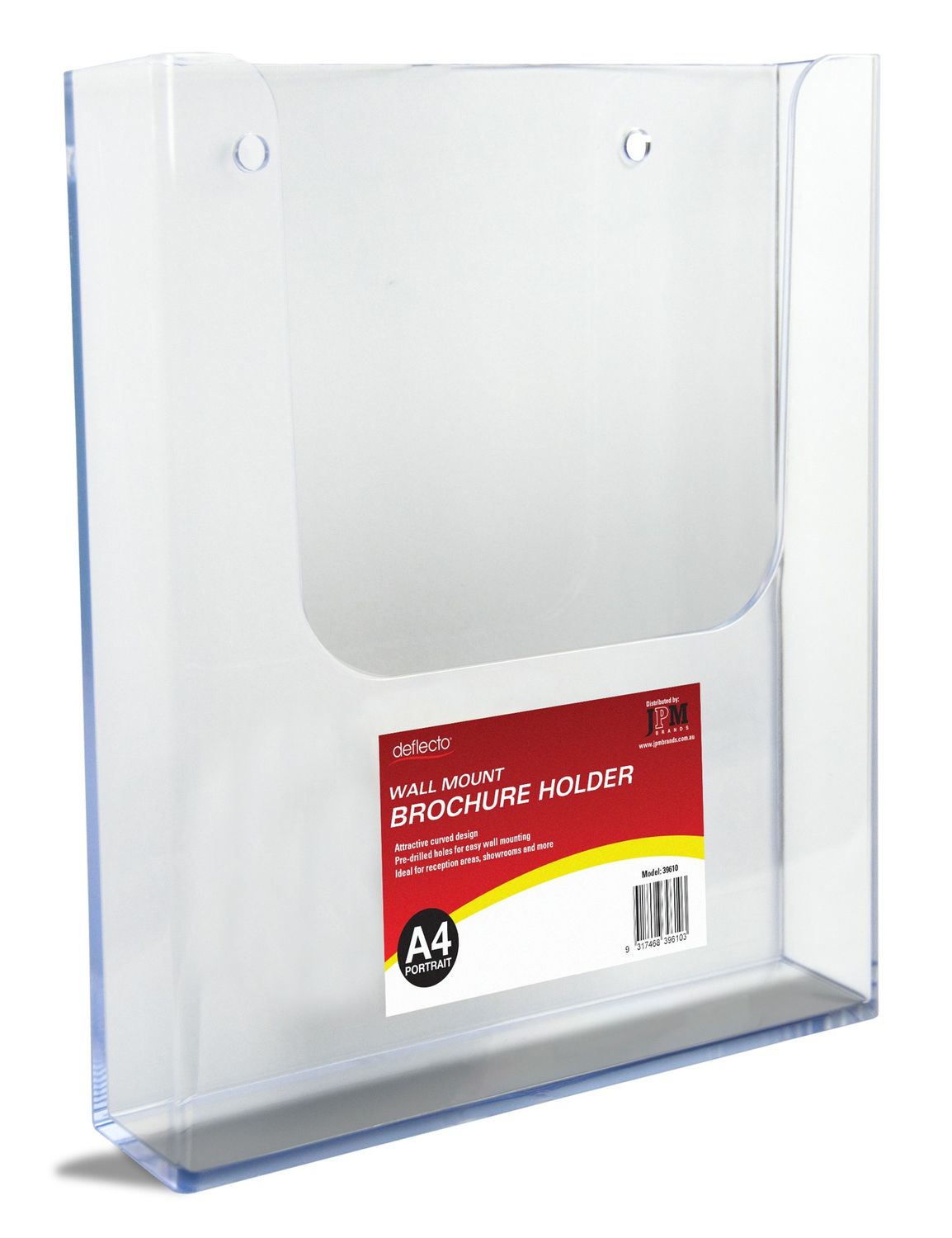 BROCHURE HOLDER DEFLECT-O A4 WALL MOUNT