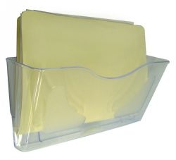 DEFLECT-O DOCUPOCKET WALL POCKET L/S CLEAR 63101