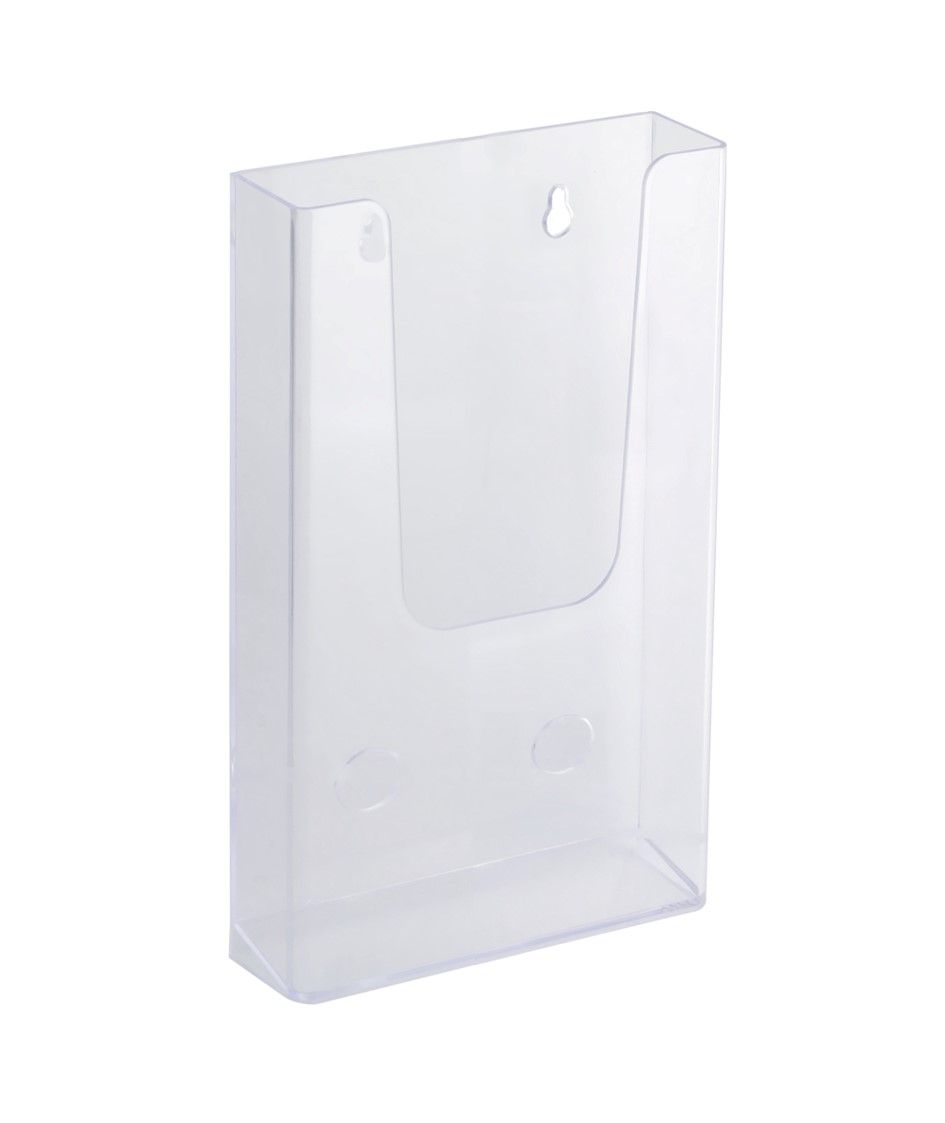 BROCHURE HOLDER ITALPLAST DL WALL MOUNT CLEAR