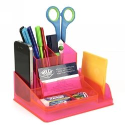 DESK ORGANISER ITALPLAST NEON RED