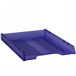 DOCUMENT TRAY ITALPLAST A4 SLIMLINE MULTI FIT TINTED PURPLE