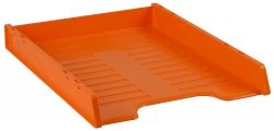 DOCUMENT TRAY ITALPLAST A4 SLIMLINE MULTI FIT MANDARIN
