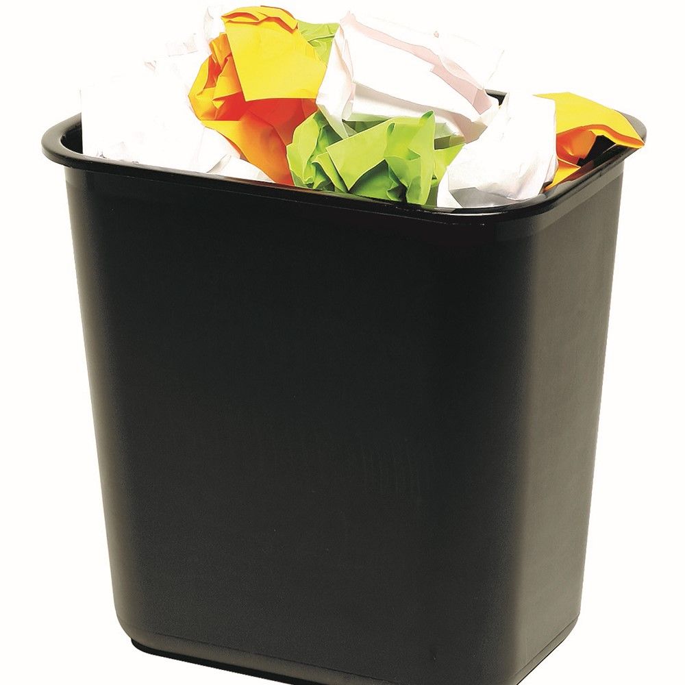 WASTE BIN MARBIG 12L ENVIRO BLACK
