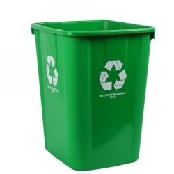 BIN ITALPLAST 32L 320X360X400MM RECYCLING MATERIALS ONLY GREEN