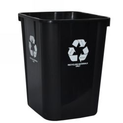 BIN ITALPLAST 32L 320X360X400MM RECYCLING MATERIALS ONLY BLACK