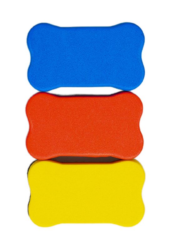 WHITEBOARD ERASER SMALL MAGNETIC ASSORTED