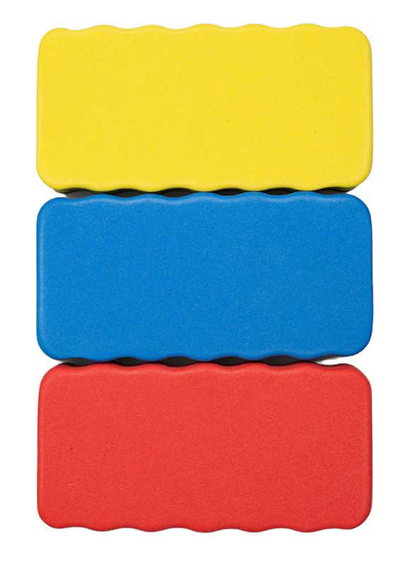 WHITEBOARD ERASER LARGE MAGNETIC ASSORTED