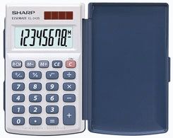 CALCULATOR SHARP EL243S 8 DIGIT DUAL PWR HARD COVER