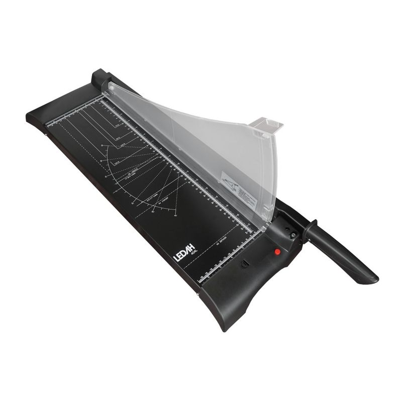 GUILLOTINE LEDAH 470X380X40MM A3 METAL BASE LASER GUIDED 10 SHEET BLACK