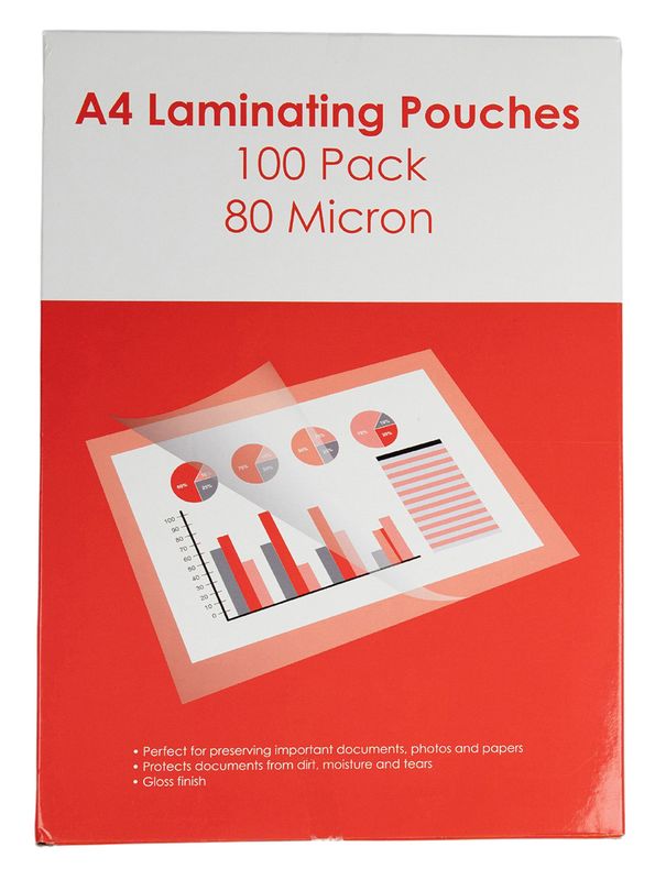 LAMINATING POUCH GNS BASIC A4 80 MICRONS PK100