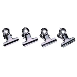 LETTER CLIPS ESSELTE 75MM CHROME BX36
