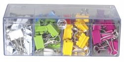 FOLDBACK CLIPS ESSELTE 19MM ASST COLOURS 96'S