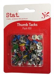 DRAWING PINS STAT ASST PK100