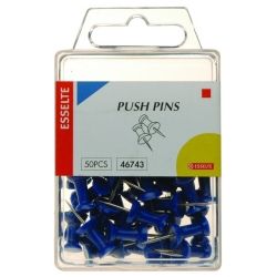 PUSH PINS ESSELTE BLUE PK50