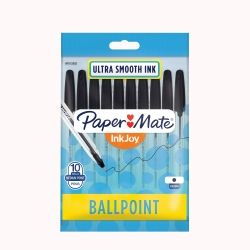 PEN PAPERMATE INKJOY 100 1.0MM MED BLACK PK10